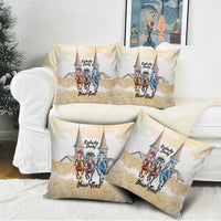 Kentucky Horse Racing Personalized Pillow Cover Churchill Downs Roses Pastel Yellow