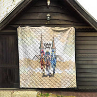 Kentucky Horse Racing Personalized Quilt Churchill Downs Roses Pastel Yellow
