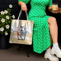 Kentucky Horse Racing Personalized Tote Bag Churchill Downs Roses Pastel Yellow