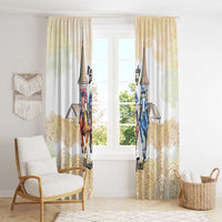 Kentucky Horse Racing Personalized Window Curtain Churchill Downs Roses Pastel Yellow