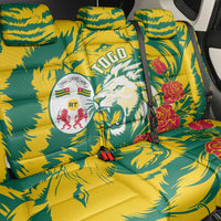 Togo Independence Day Back Car Seat Cover Lion and Rose Proud To Be Togolese