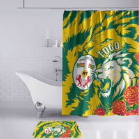 Togo Independence Day Bathroom Set Lion and Rose Proud To Be Togolese
