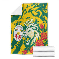 Togo Independence Day Blanket Lion and Rose Proud To Be Togolese