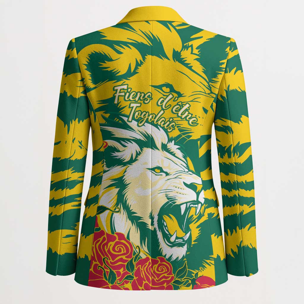 Togo Independence Day Blazer Lion and Rose Proud To Be Togolese