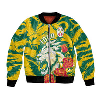 Togo Independence Day Bomber Jacket Lion and Rose Proud To Be Togolese