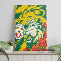 Togo Independence Day Canvas Wall Art Lion and Rose Proud To Be Togolese