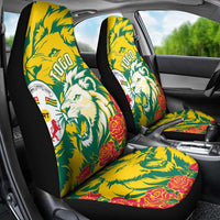 Togo Independence Day Car Seat Cover Lion and Rose Proud To Be Togolese