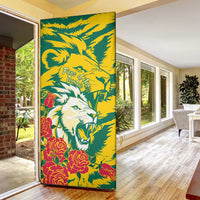 Togo Independence Day Door Cover Lion and Rose Proud To Be Togolese