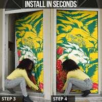 Togo Independence Day Door Cover Lion and Rose Proud To Be Togolese