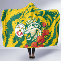 Togo Independence Day Hooded Blanket Lion and Rose Proud To Be Togolese