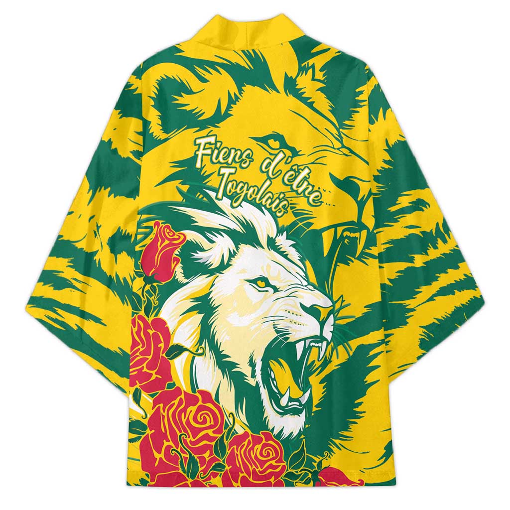 Togo Independence Day Kimono Lion and Rose Proud To Be Togolese