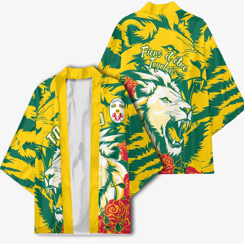 Togo Independence Day Kimono Lion and Rose Proud To Be Togolese