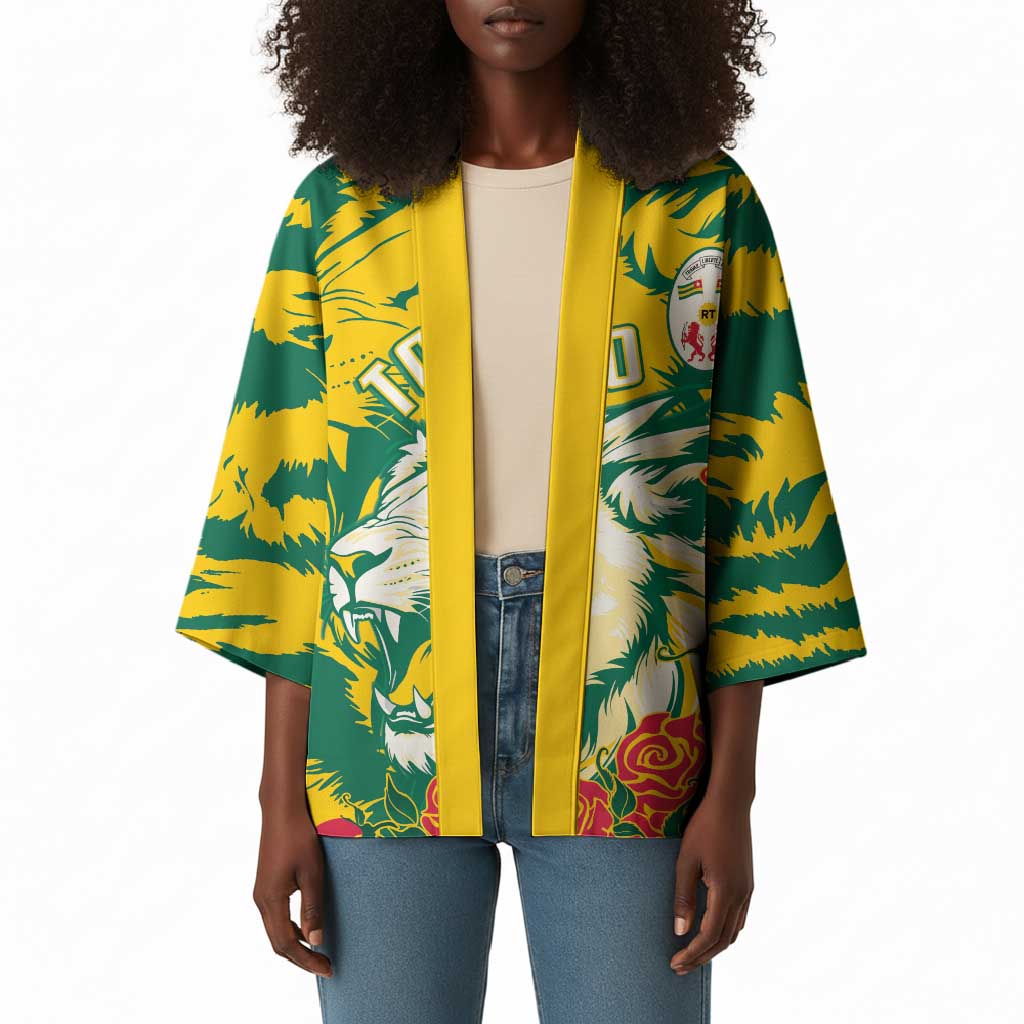 Togo Independence Day Kimono Lion and Rose Proud To Be Togolese