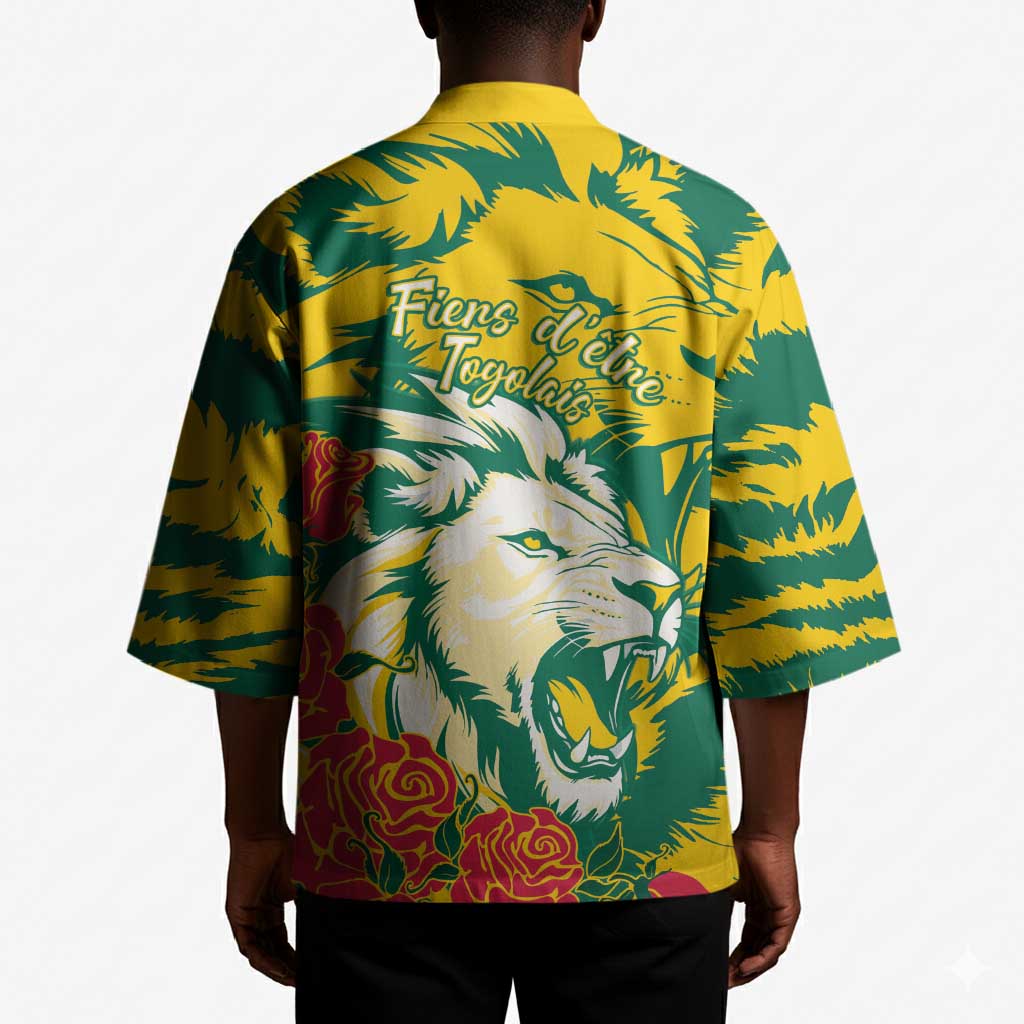 Togo Independence Day Kimono Lion and Rose Proud To Be Togolese