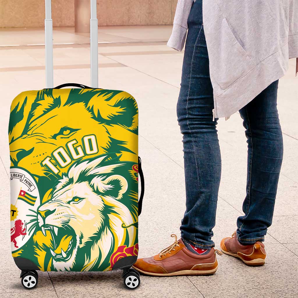 Togo Independence Day Luggage Cover Lion and Rose Proud To Be Togolese