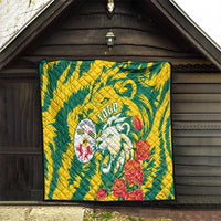 Togo Independence Day Quilt Lion and Rose Proud To Be Togolese