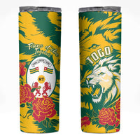 Togo Independence Day Skinny Tumbler Lion and Rose Proud To Be Togolese