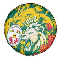 Togo Independence Day Spare Tire Cover Lion and Rose Proud To Be Togolese
