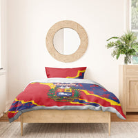 Venezuela Independence Day Bedding Set Feliz Dia de la Independencia Grunge Style - Wonder Print Shop