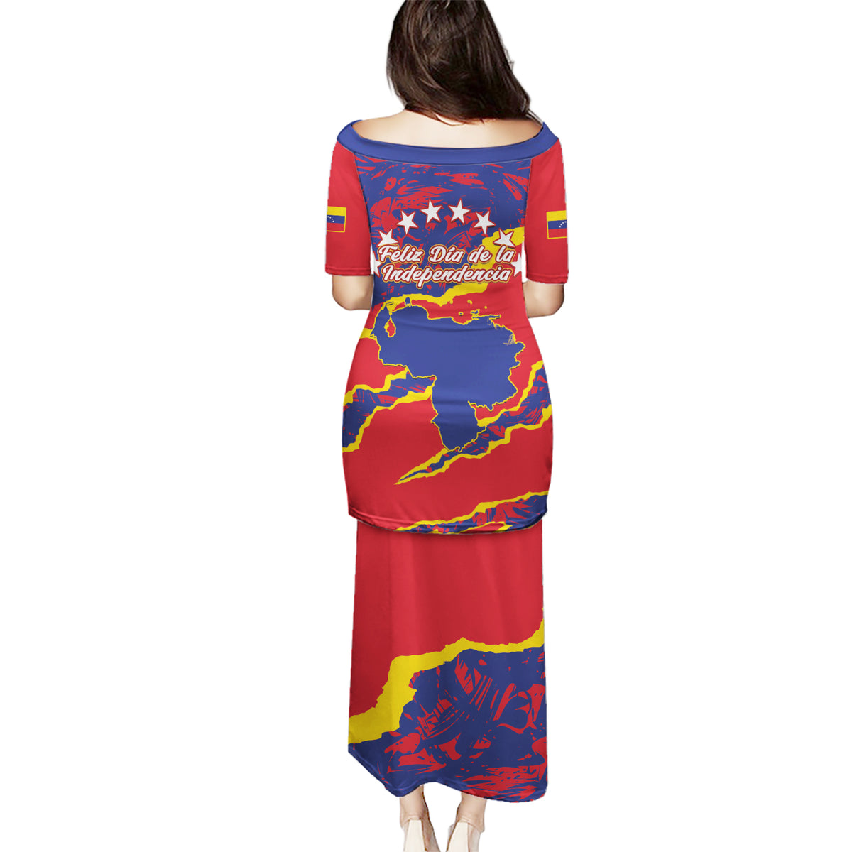 Venezuela Independence Day Puletasi Feliz Dia de la Independencia Grunge Style - Wonder Print Shop