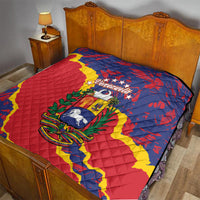 Venezuela Independence Day Quilt Feliz Dia de la Independencia Grunge Style - Wonder Print Shop