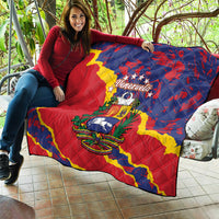 Venezuela Independence Day Quilt Feliz Dia de la Independencia Grunge Style - Wonder Print Shop