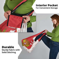 Russia Independence Day Grocery Bag Coat Of Arms With Map