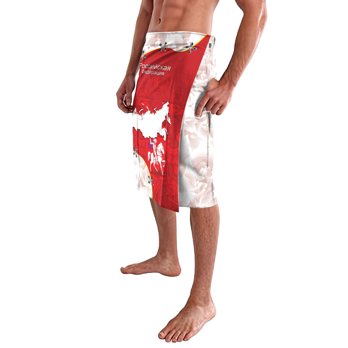 Russia Independence Day Lavalava Coat Of Arms With Map - Wonder Print Shop