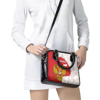 Russia Independence Day Shoulder Handbag Coat Of Arms With Map
