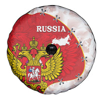 Russia Independence Day Spare Tire Cover Coat Of Arms With Map - Wonder Print Shop