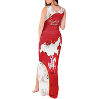 Russia Independence Day Tank Maxi Dress Coat Of Arms With Map - Wonder Print Shop