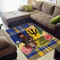 Barbados Celtic 2025 Festival Area Rug Scottish Man With Bagpipes