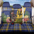 Barbados Celtic 2025 Festival Back Car Seat Cover Scottish Man With Bagpipes
