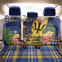 Barbados Celtic 2025 Festival Back Car Seat Cover Scottish Man With Bagpipes