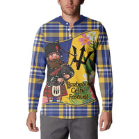 Barbados Celtic 2025 Festival Button Sweatshirt Scottish Man With Bagpipes