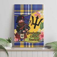 Barbados Celtic 2025 Festival Canvas Wall Art Scottish Man With Bagpipes