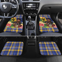 Barbados Celtic 2025 Festival Car Mats Scottish Man With Bagpipes