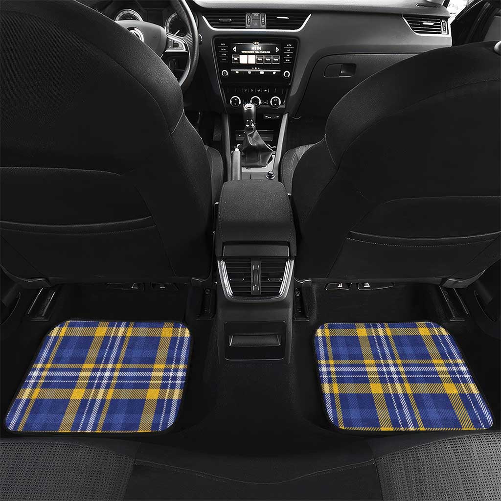 Barbados Celtic 2025 Festival Car Mats Scottish Man With Bagpipes
