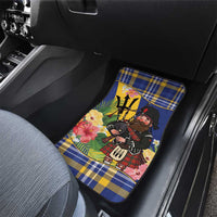 Barbados Celtic 2025 Festival Car Mats Scottish Man With Bagpipes