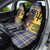 Barbados Celtic 2025 Festival Car Seat Cover Scottish Man With Bagpipes