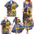 Barbados Celtic 2025 Festival Family Matching Summer Maxi Dress and Hawaiian Shirt Scottish Man With Bagpipes