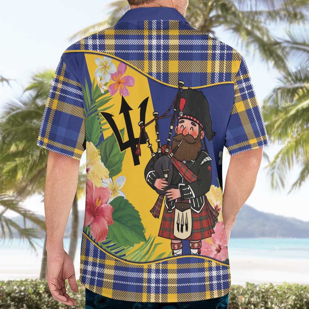 Barbados Celtic 2025 Festival Hawaiian Shirt Scottish Man With Bagpipes