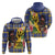 Barbados Celtic 2025 Festival Hoodie Scottish Man With Bagpipes