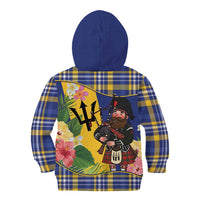 Barbados Celtic 2025 Festival Kid Hoodie Scottish Man With Bagpipes