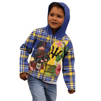 Barbados Celtic 2025 Festival Kid Hoodie Scottish Man With Bagpipes