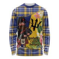 Barbados Celtic 2025 Festival Long Sleeve Shirt Scottish Man With Bagpipes