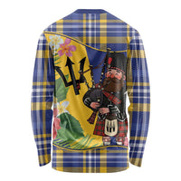 Barbados Celtic 2025 Festival Long Sleeve Shirt Scottish Man With Bagpipes