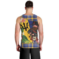 Barbados Celtic 2025 Festival Men Tank Top Scottish Man With Bagpipes