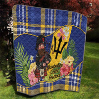 Barbados Celtic 2025 Festival Quilt Scottish Man With Bagpipes