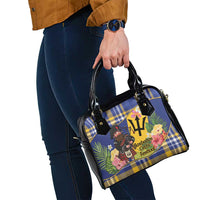 Barbados Celtic 2025 Festival Shoulder Handbag Scottish Man With Bagpipes